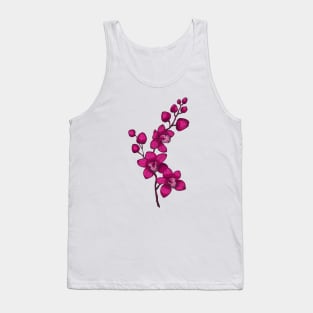 branch with purple orchid flowers Tank Top